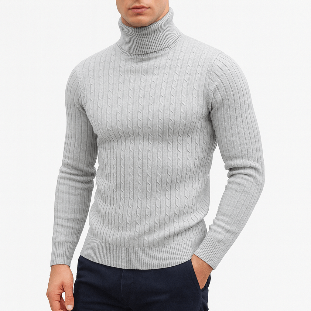 VogeLuxe | Pull à col roulé épais pour homme 1