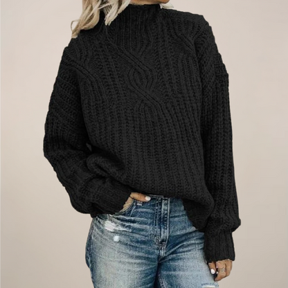 Pull Femme Oversize en Maille Épaisse et Douce - PanierRoyale