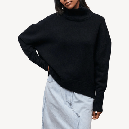 VogeLuxe | Pull à col roulé oversize pour femme 2