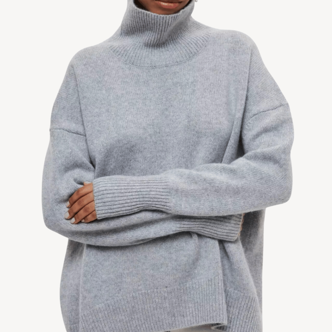 VogeLuxe | Pull à col roulé oversize pour femme 4