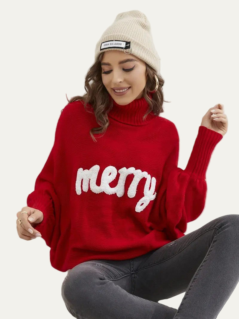 VogeLuxe | Pull à col roulé texturé Merry pour femme 1