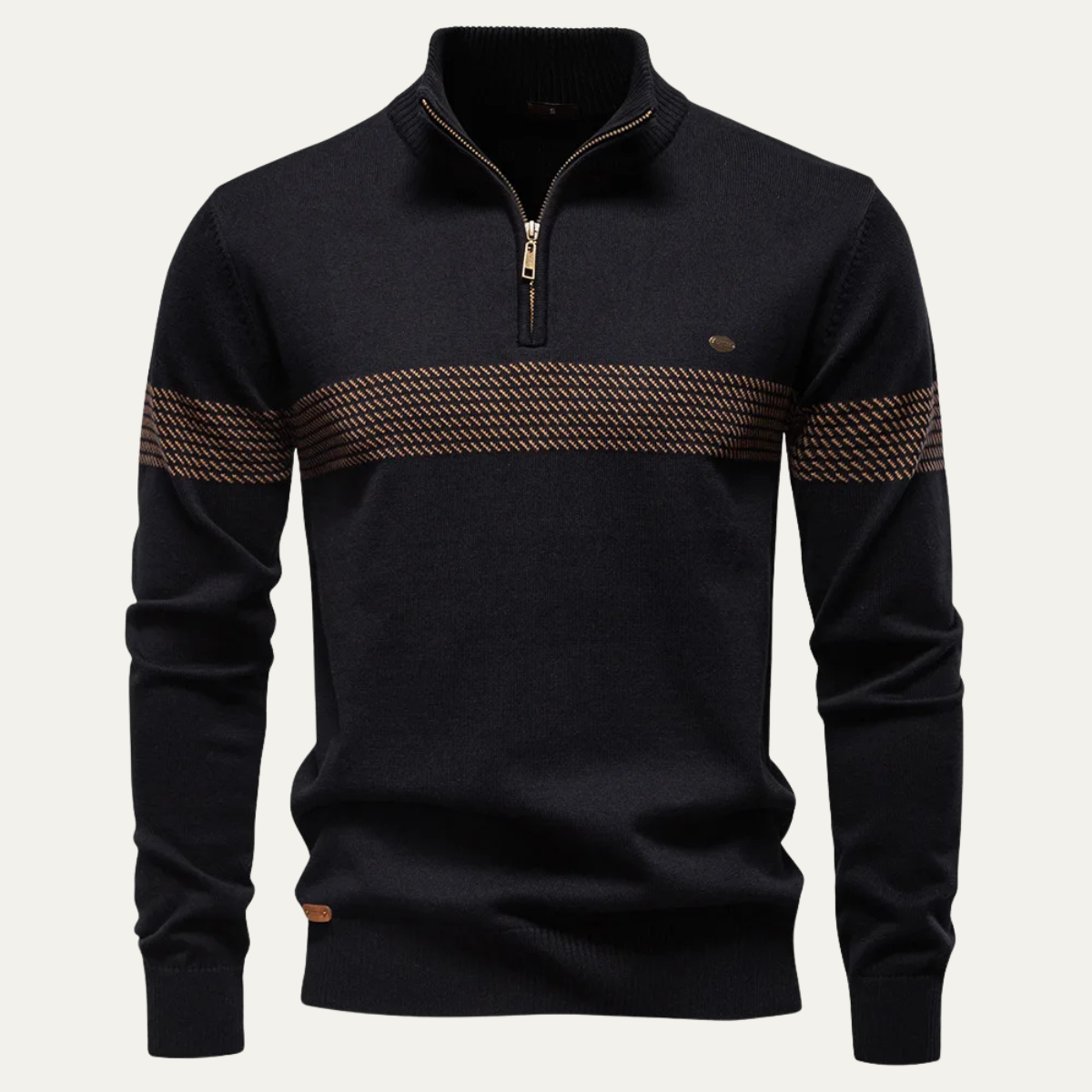 Pull Homme À Capuchon Zippé Imprimé