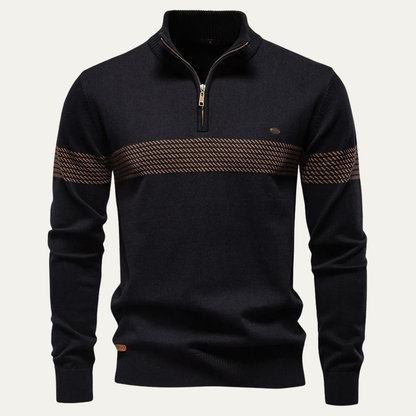 Pull Homme À Capuchon Zippé Imprimé