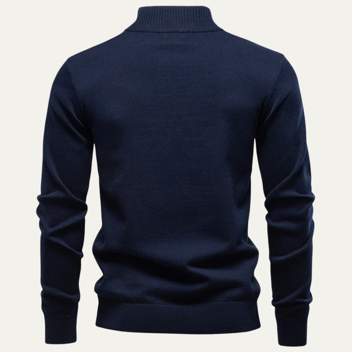 VogeLuxe | Pull à col zippé color block pour homme 2