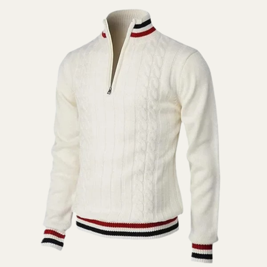 Pull Homme Col Zippé Maille Épaisse et Chaud - PanierRoyale