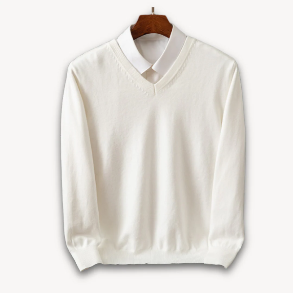 Pull Homme Col V Élégant et Confortable