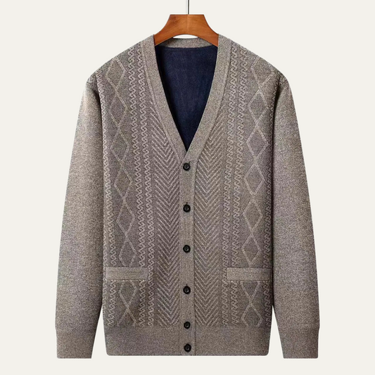 VogeLuxe | Pull classique à col zippé pour homme 0