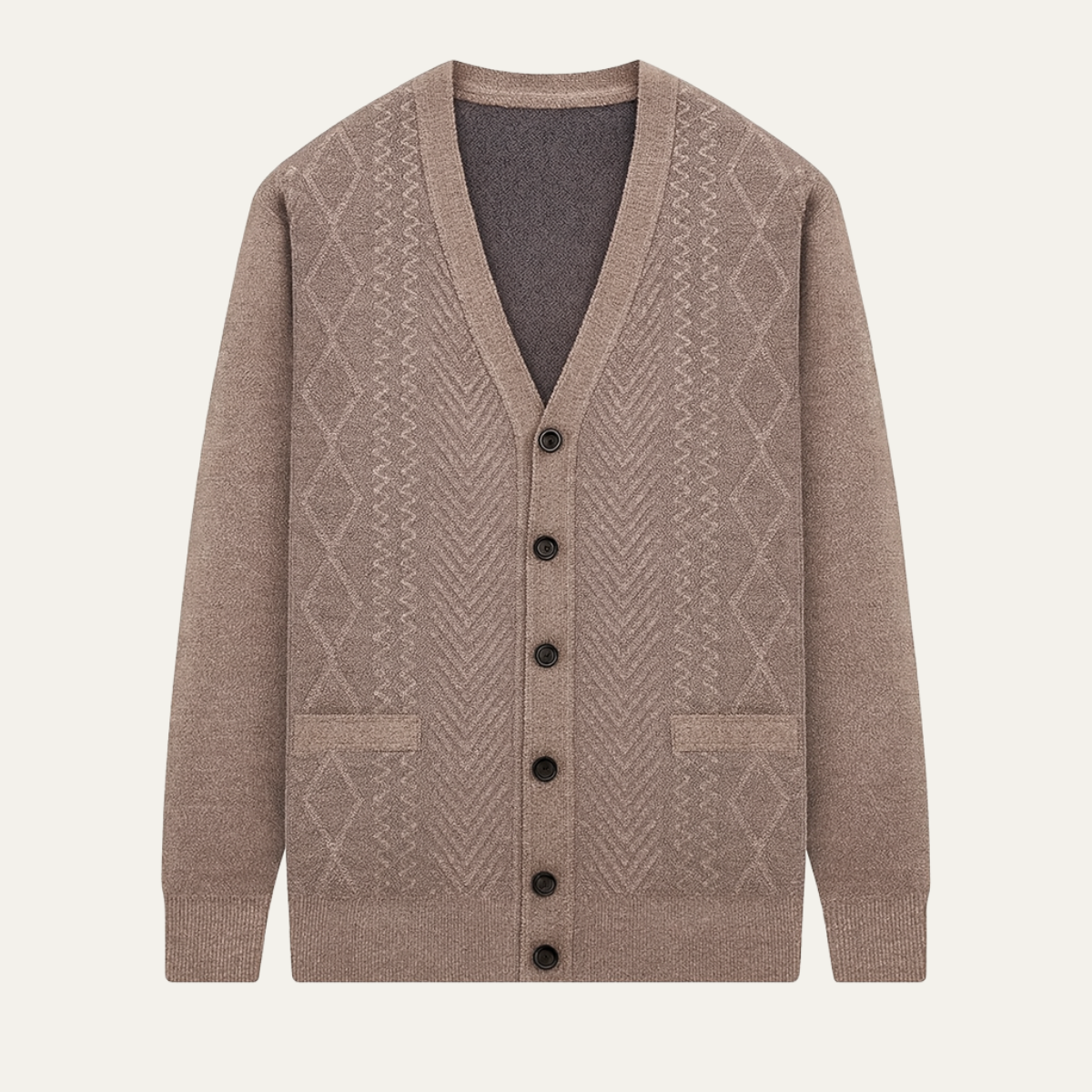VogeLuxe | Pull classique à col zippé pour homme 1