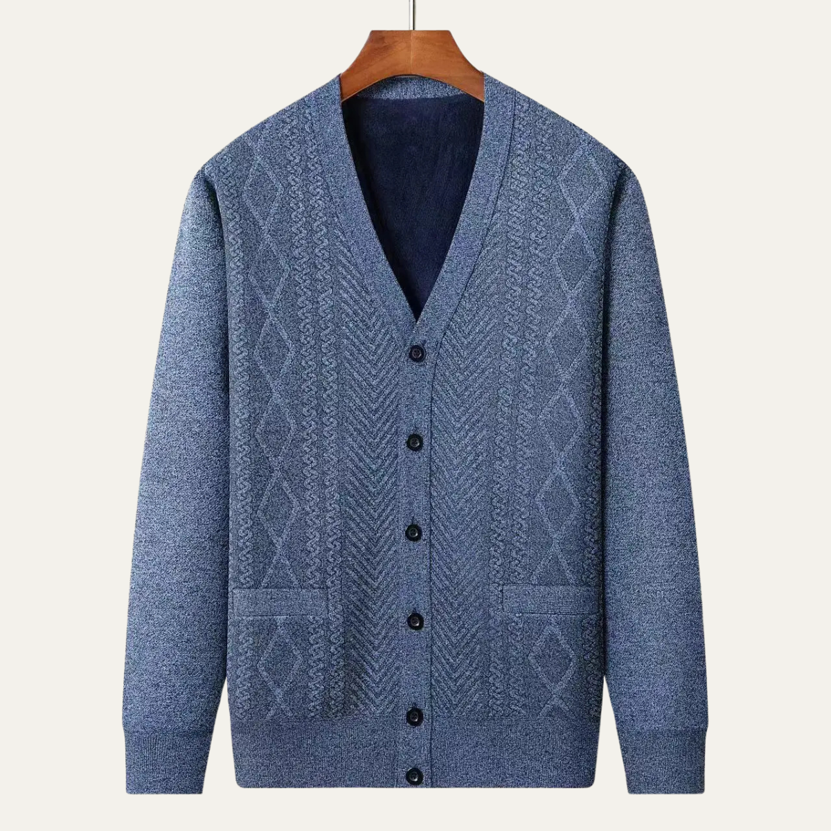 VogeLuxe | Pull classique à col zippé pour homme 3