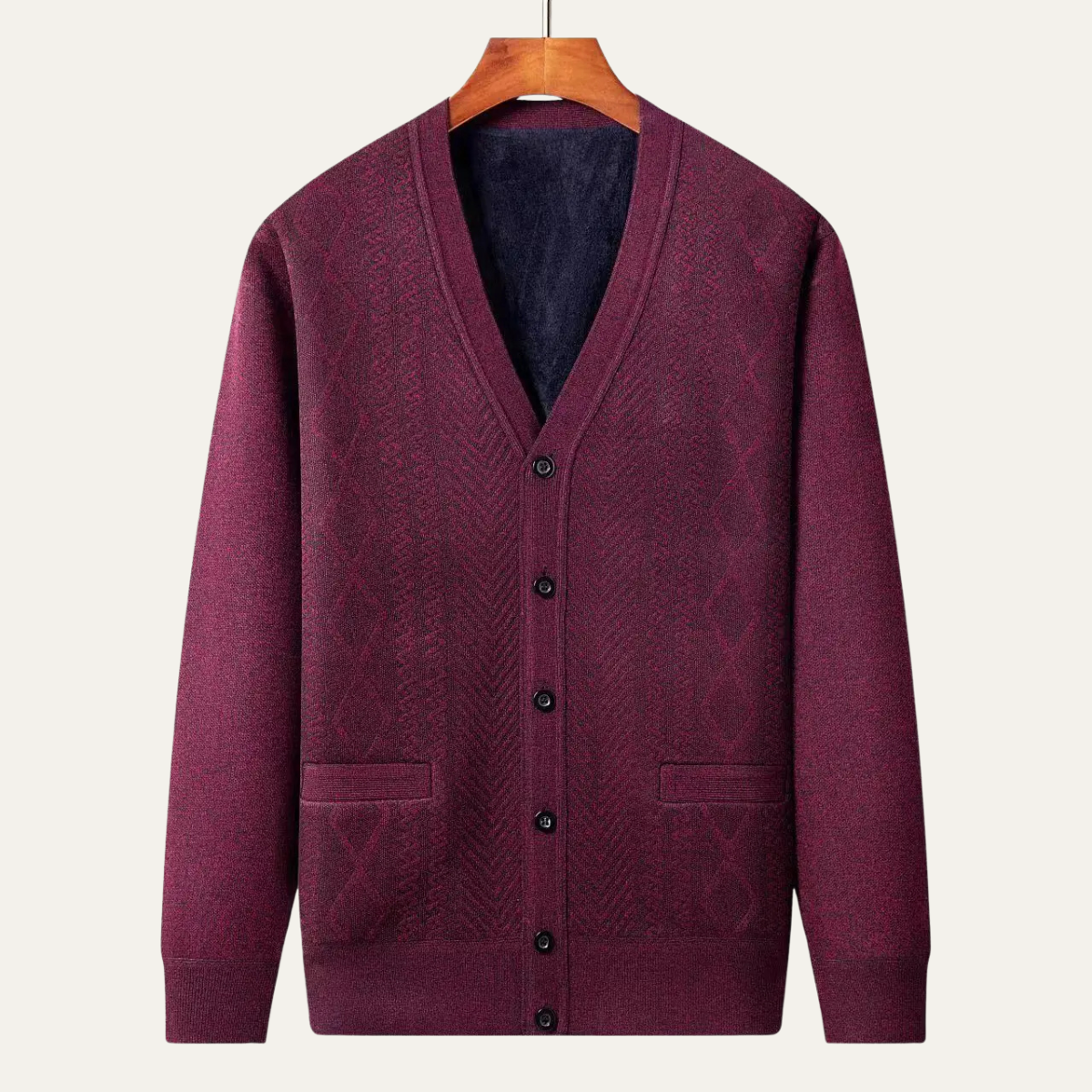 VogeLuxe | Pull classique à col zippé pour homme 4