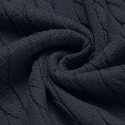 VogeLuxe | Pull classique en coton à torsades pour homme 3