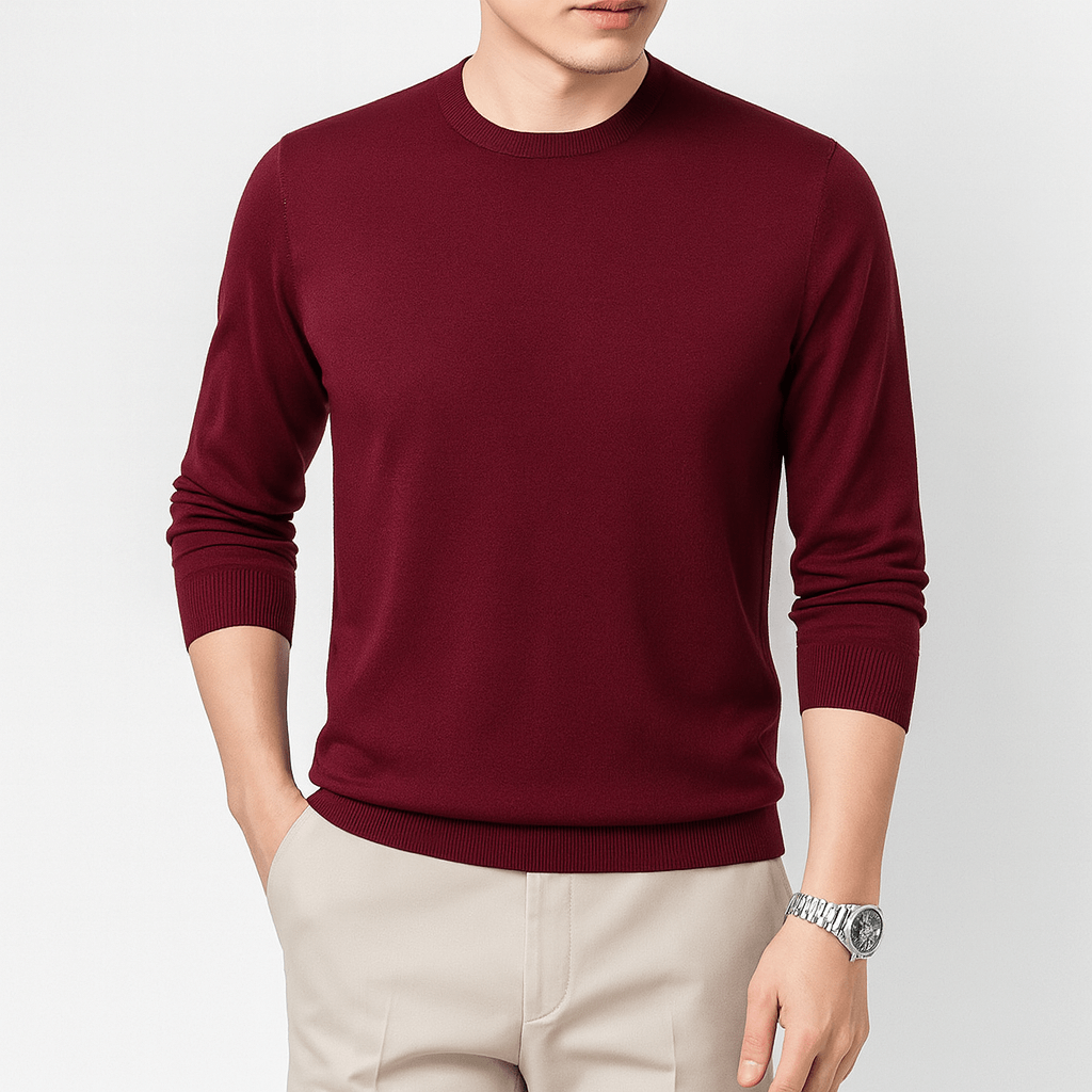 VogeLuxe | Pull classique en coton pour homme 1