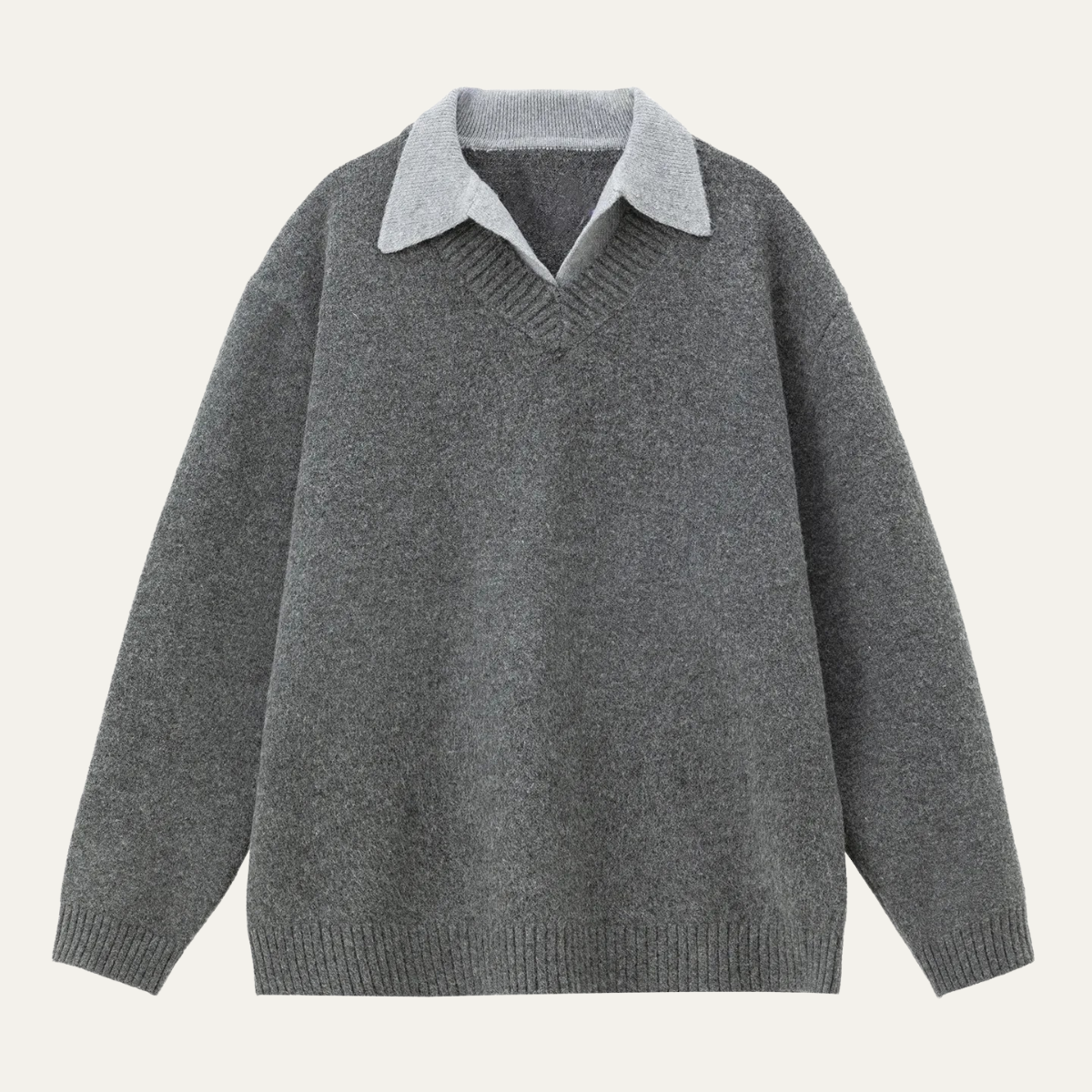 Pull Homme Col V Décontracté et Chauffant - PanierRoyale