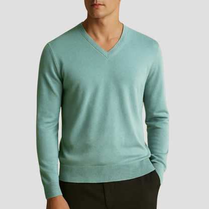 Pull Homme Col V Fin et Élégant - PanierRoyale