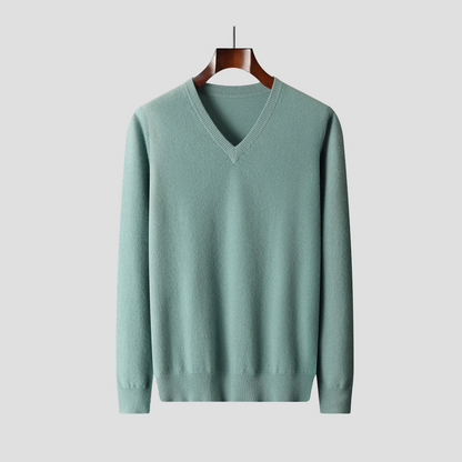 VogeLuxe | Pull col V en maille fine pour homme 1