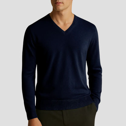 Pull Homme Col V Fin et Élégant