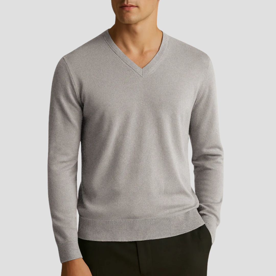 Pull Homme Col V Fin et Élégant