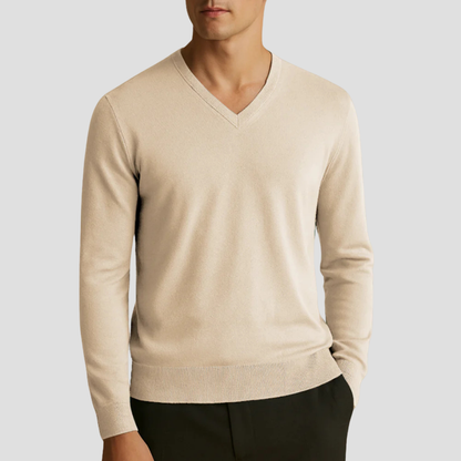 Pull Homme Col V Fin et Élégant