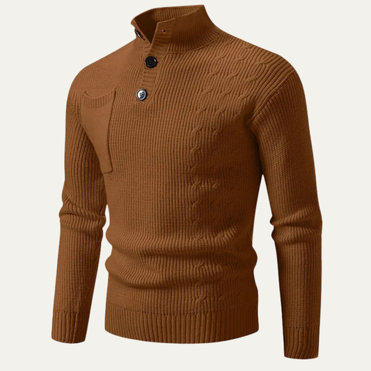 Pull Homme Côtelé Slim Fit Élégant - PanierRoyale
