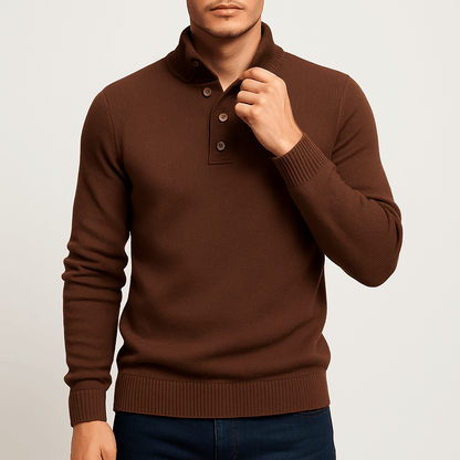 VogeLuxe | Pull col montant en coton pour homme 3