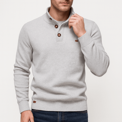 VogeLuxe | Pull col montant en coton pour homme 4