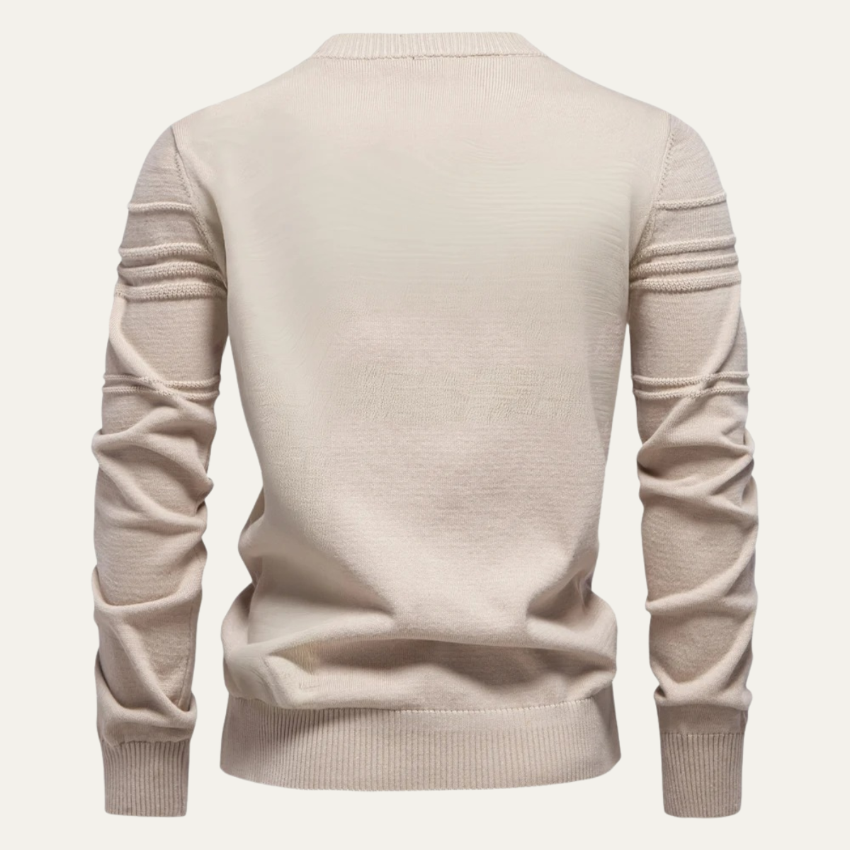 VogeLuxe | Pull col rond à motif quadrillé pour homme 2