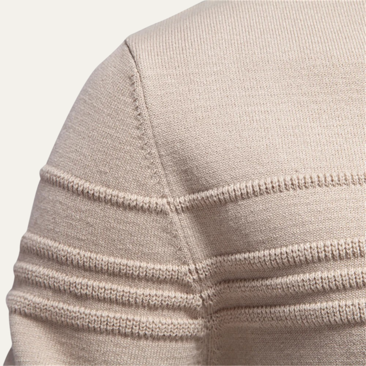VogeLuxe | Pull col rond à motif quadrillé pour homme 3