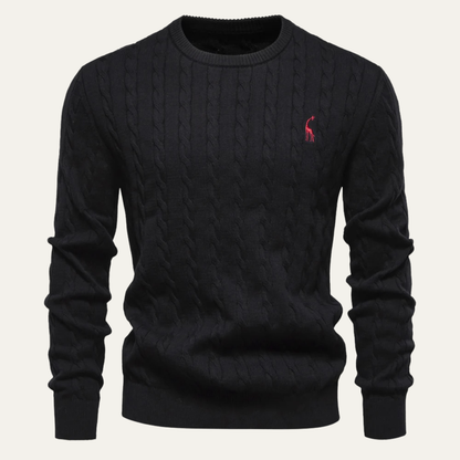 Pull Homme Col Rond Classique en Laine Douce - PanierRoyale