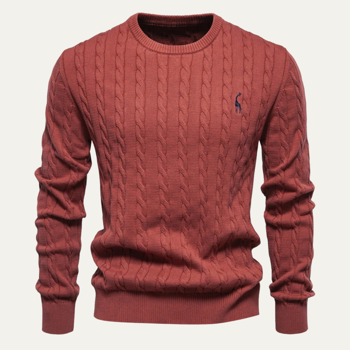 Pull Homme Col Rond Classique en Laine Douce