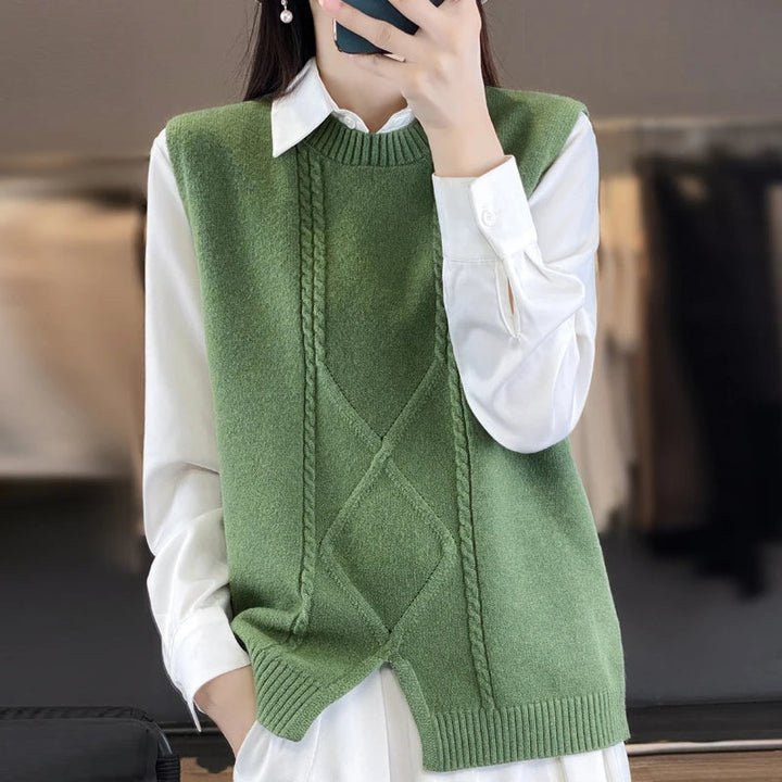 Pull col rond en cachemire