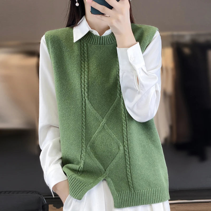Pull femme en cachemire doux et chaud - PanierRoyale