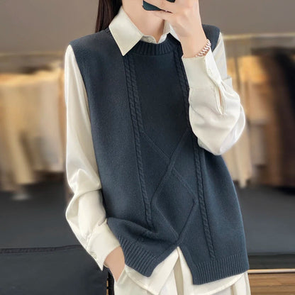 Pull femme en cachemire doux et chaud