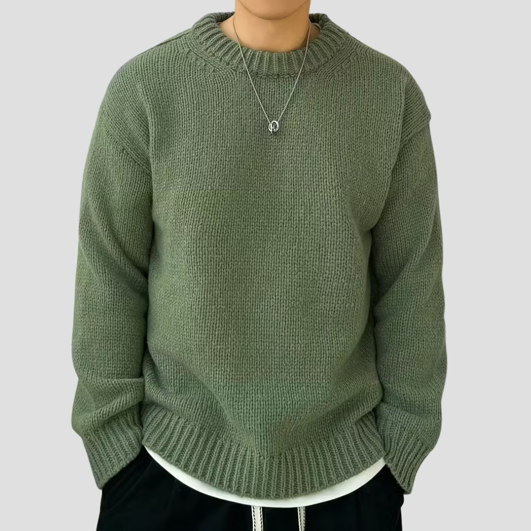 VogeLuxe | Pull col rond en grosse maille pour homme 0