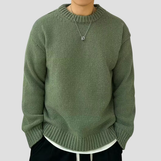 Pull Homme Col Rond Grosse Maille Chaud - PanierRoyale