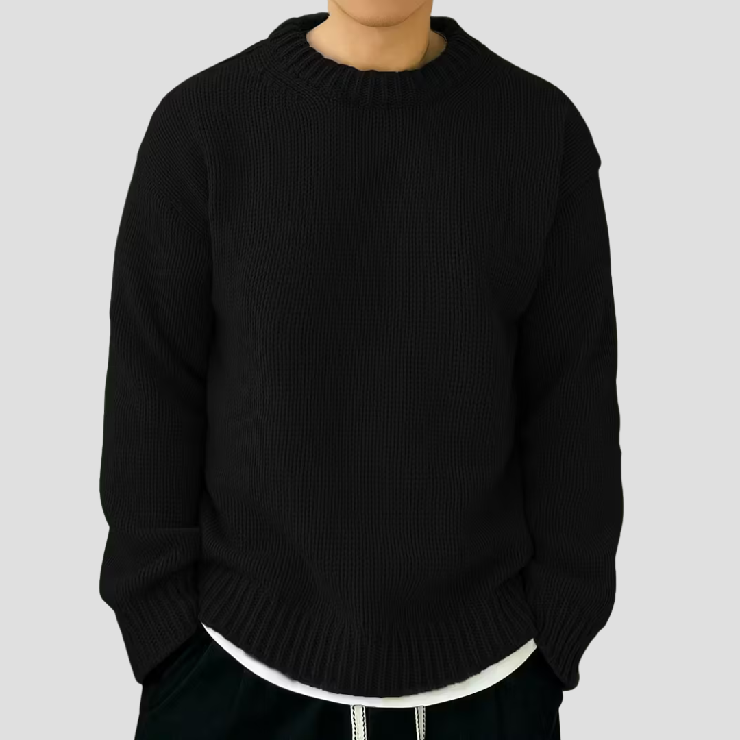 Pull Homme Col Rond Grosse Maille Chaud