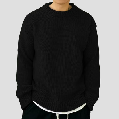 Pull Homme Col Rond Grosse Maille Chaud