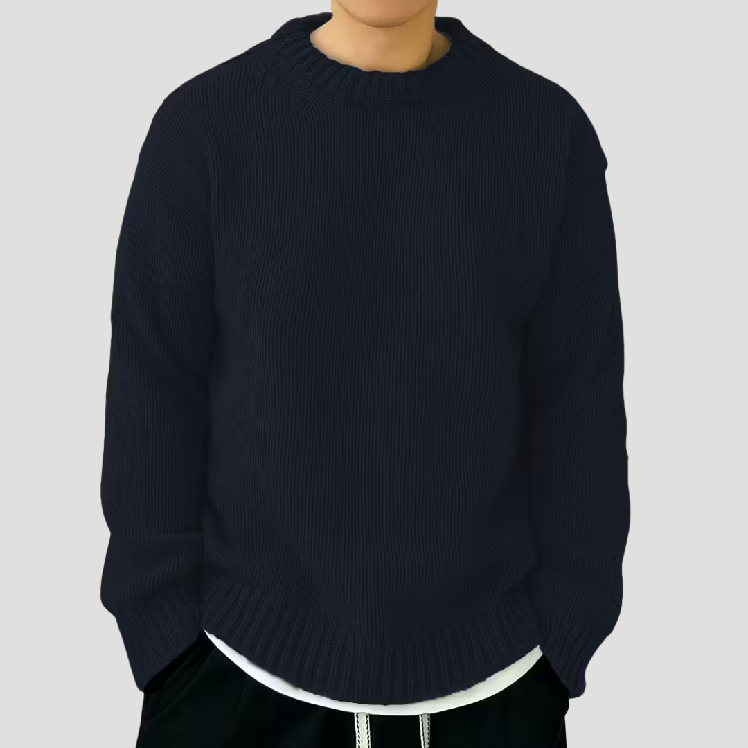 Pull Homme Col Rond Grosse Maille Chaud
