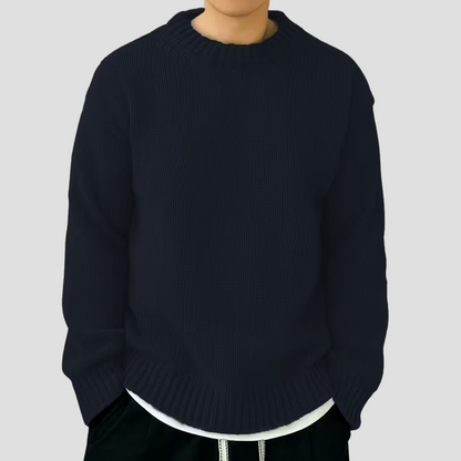 Pull Homme Col Rond Grosse Maille Chaud