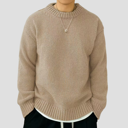 VogeLuxe | Pull col rond en grosse maille pour homme 4