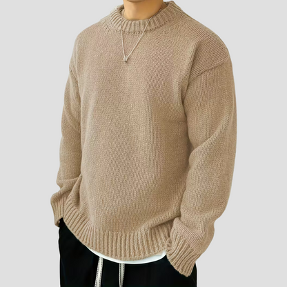 VogeLuxe | Pull col rond en grosse maille pour homme 5