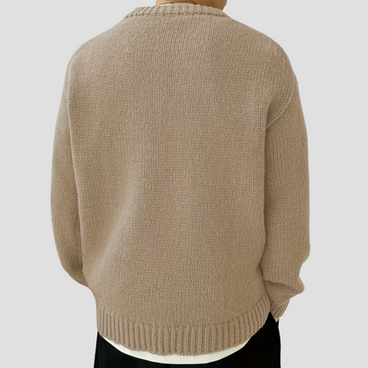 VogeLuxe | Pull col rond en grosse maille pour homme 6