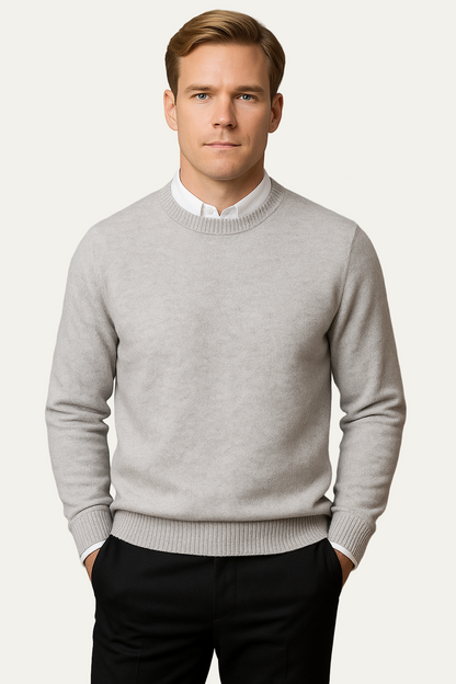 VogeLuxe | Pull col rond en maille raffinée pour homme 3