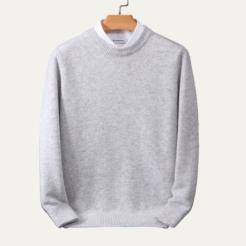 Pull Homme Col Rond en Laine Chaude et Confortable
