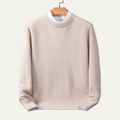 Pull Homme Col Rond en Laine Chaude et Confortable