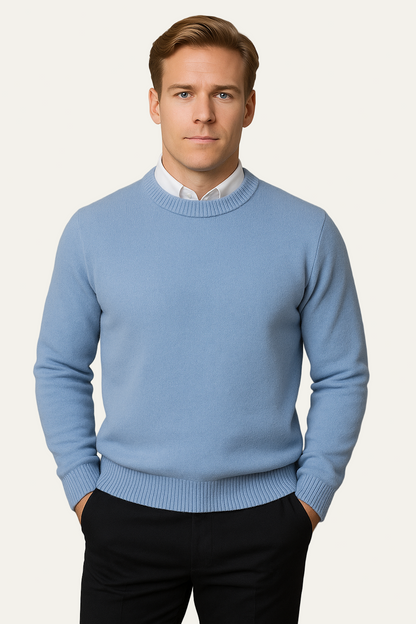 VogeLuxe | Pull col rond en maille raffinée pour homme 7