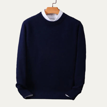 VogeLuxe | Pull col rond en maille raffinée pour homme 9