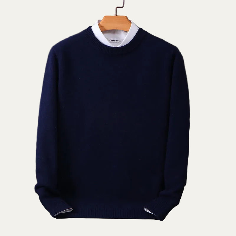 Pull Homme Col Rond en Laine Chaude et Confortable