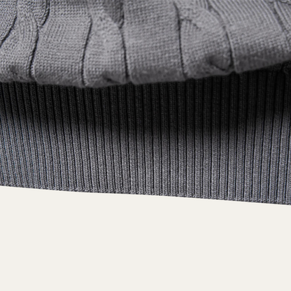 VogeLuxe | Pull col rond en maille torsadée pour homme 4