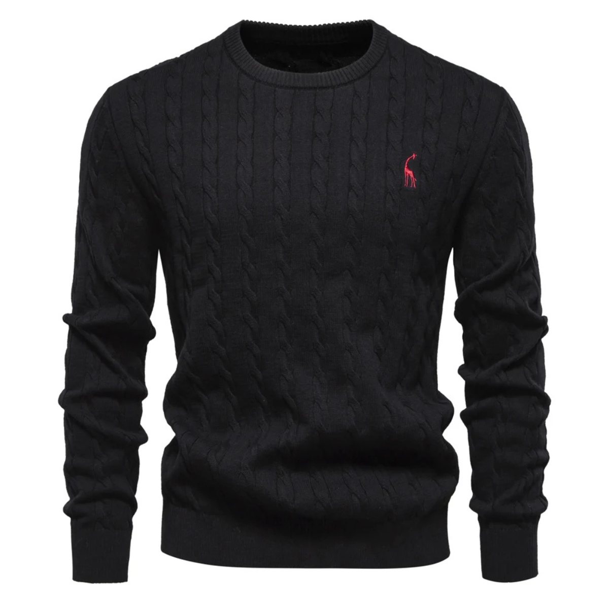 VogeLuxe | Pull col rond en maille torsadée pour homme 5