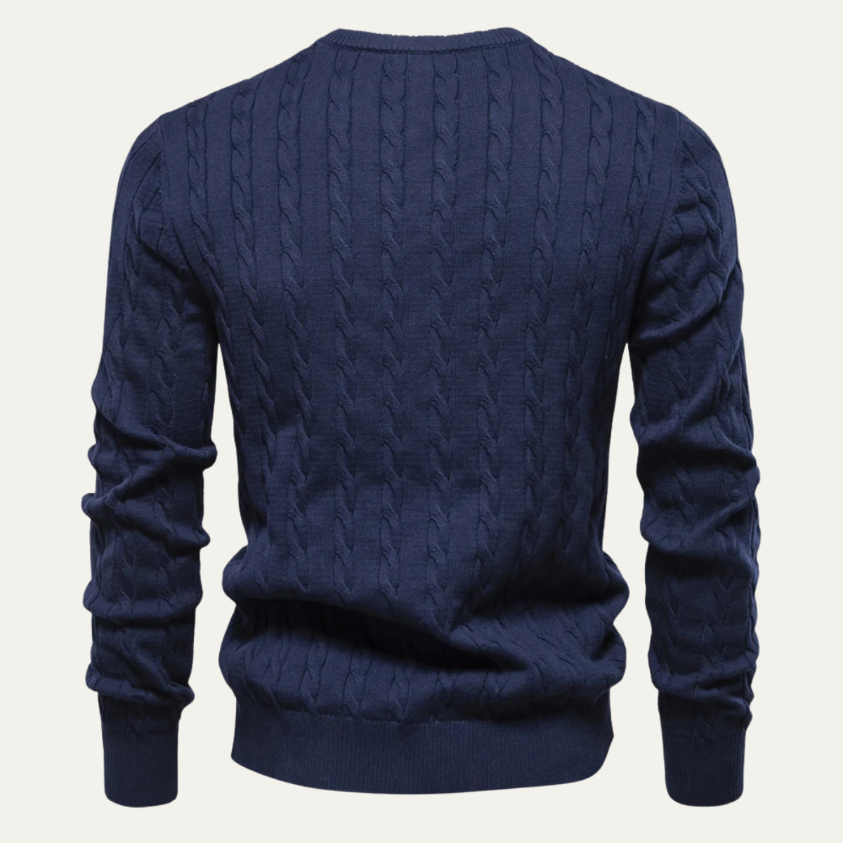 VogeLuxe | Pull col rond tendance en maille torsadée pour homme 1